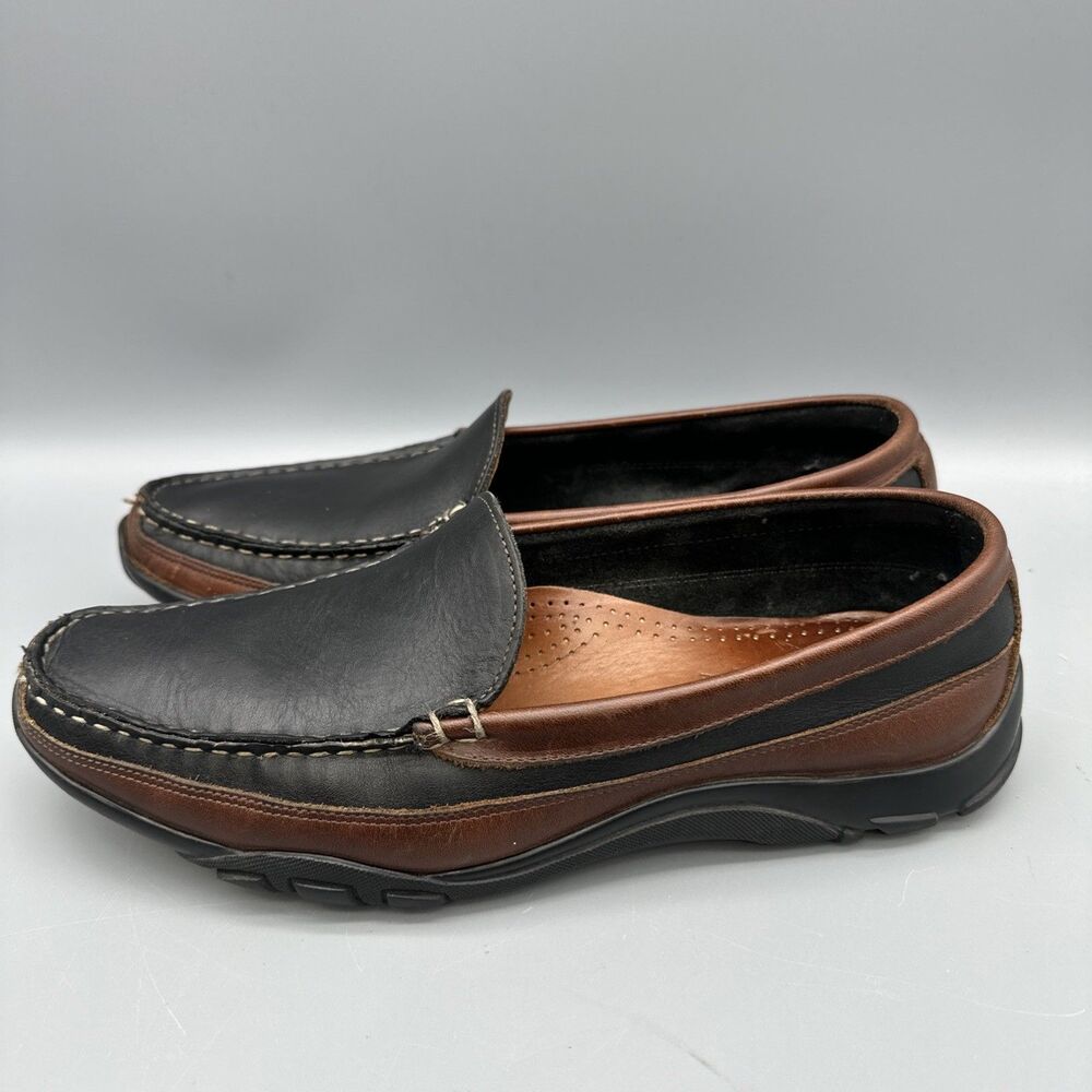 Allen Edmonds Boulder 71801 Loafers Mens 10.5E Brown Leather Moc Driving Shoes
